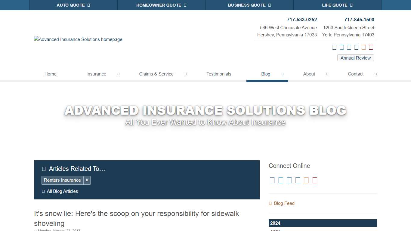 Insurance Blog about Renters-insurance Advanced Insurance Solutions in Hershey, PA